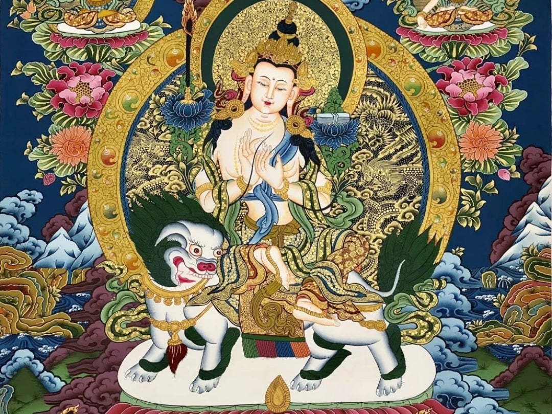 Manjushri: The Wisdom and Symbolism of Thangka Jewelry in Buddhism