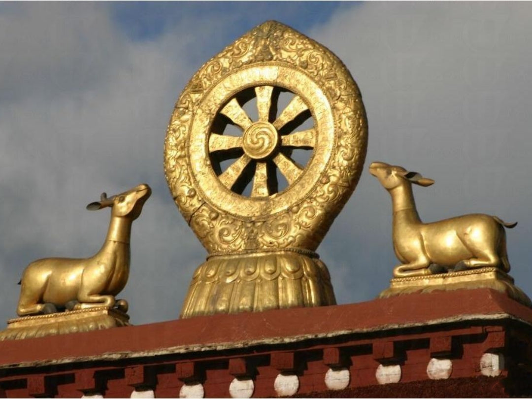 The Dharma Wheel & Deer: Ancient Symbols of Compassion You Can Wear