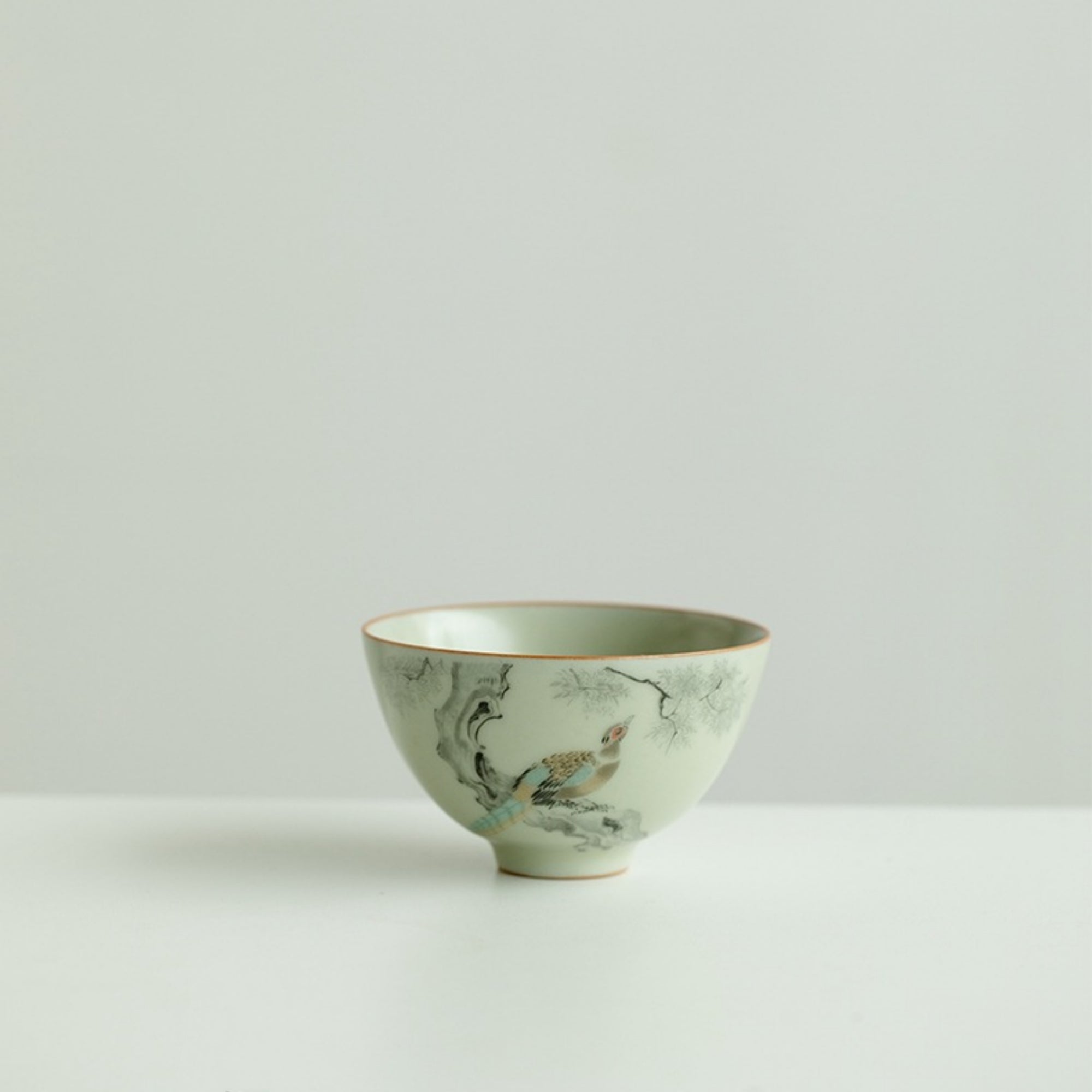 QiLing Aura Ru Kiln Handmade Ceramic Cup