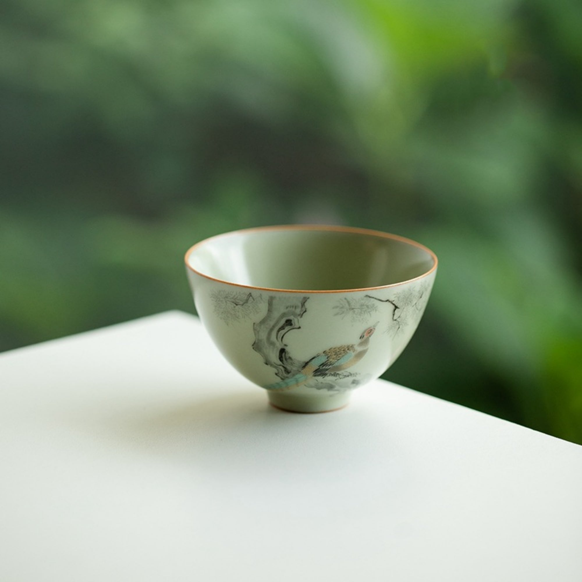 QiLing Aura Ru Kiln Handmade Ceramic Cup