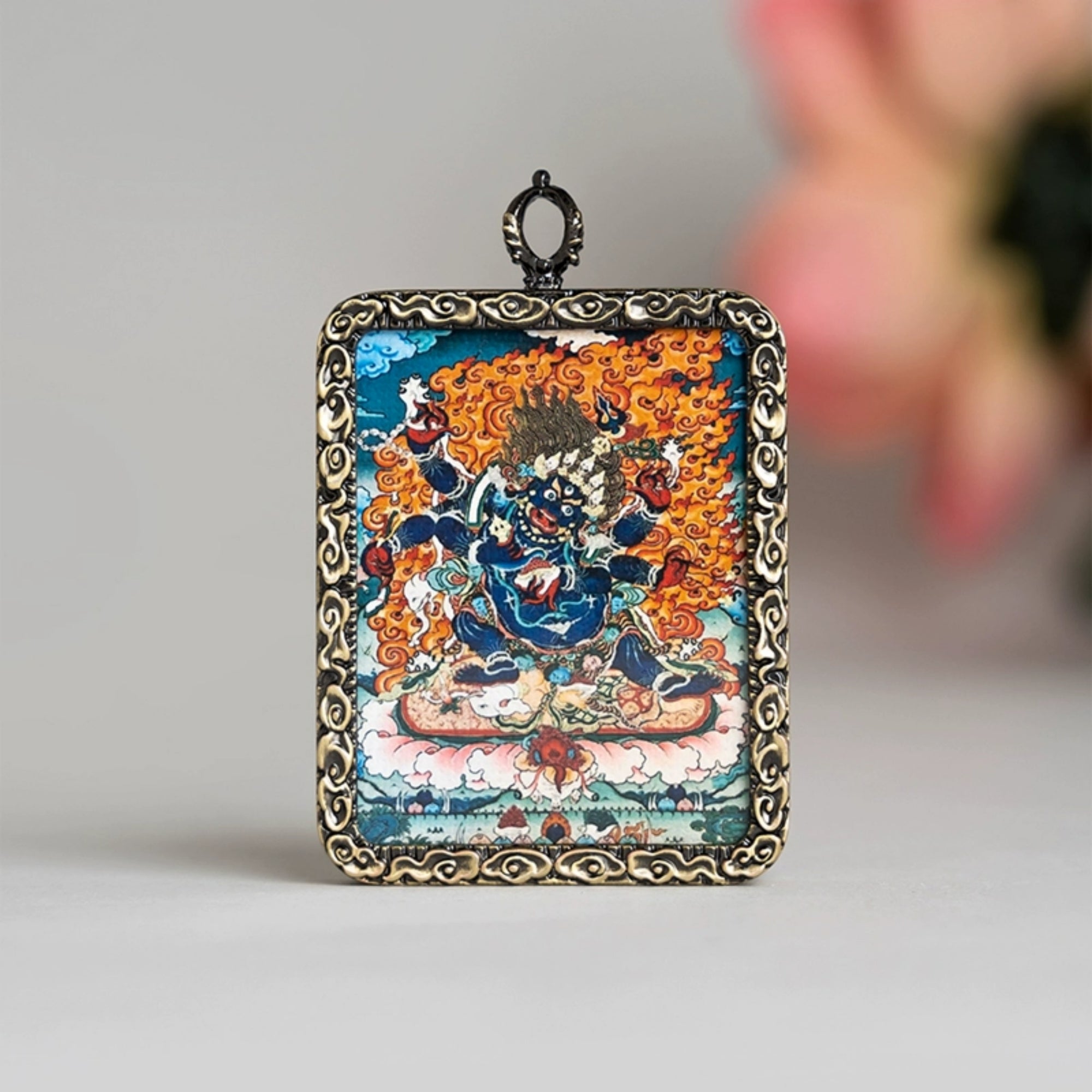 Zakiram Thangka Pendant Necklace