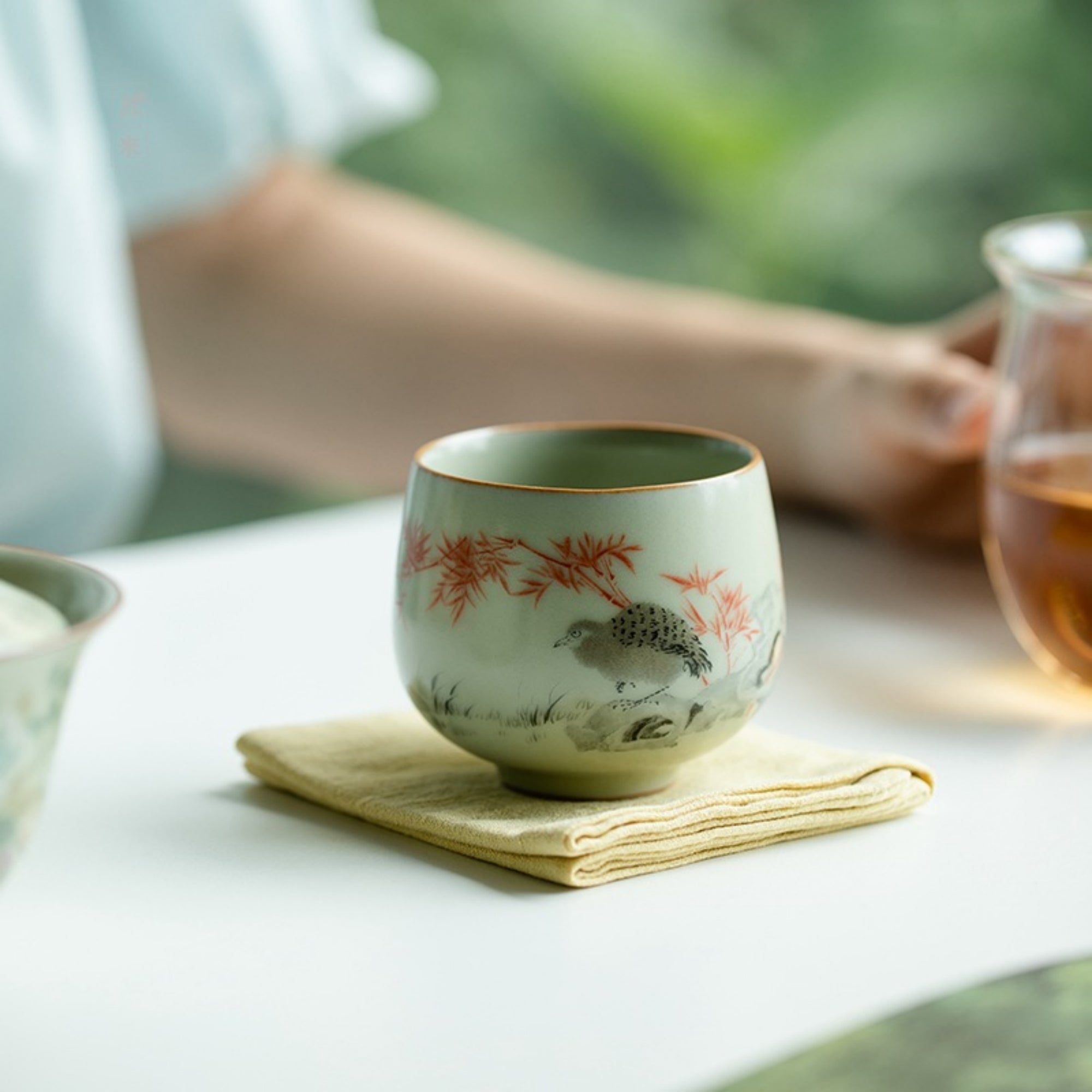 Hand Made Ceramic authentic Tea Cup