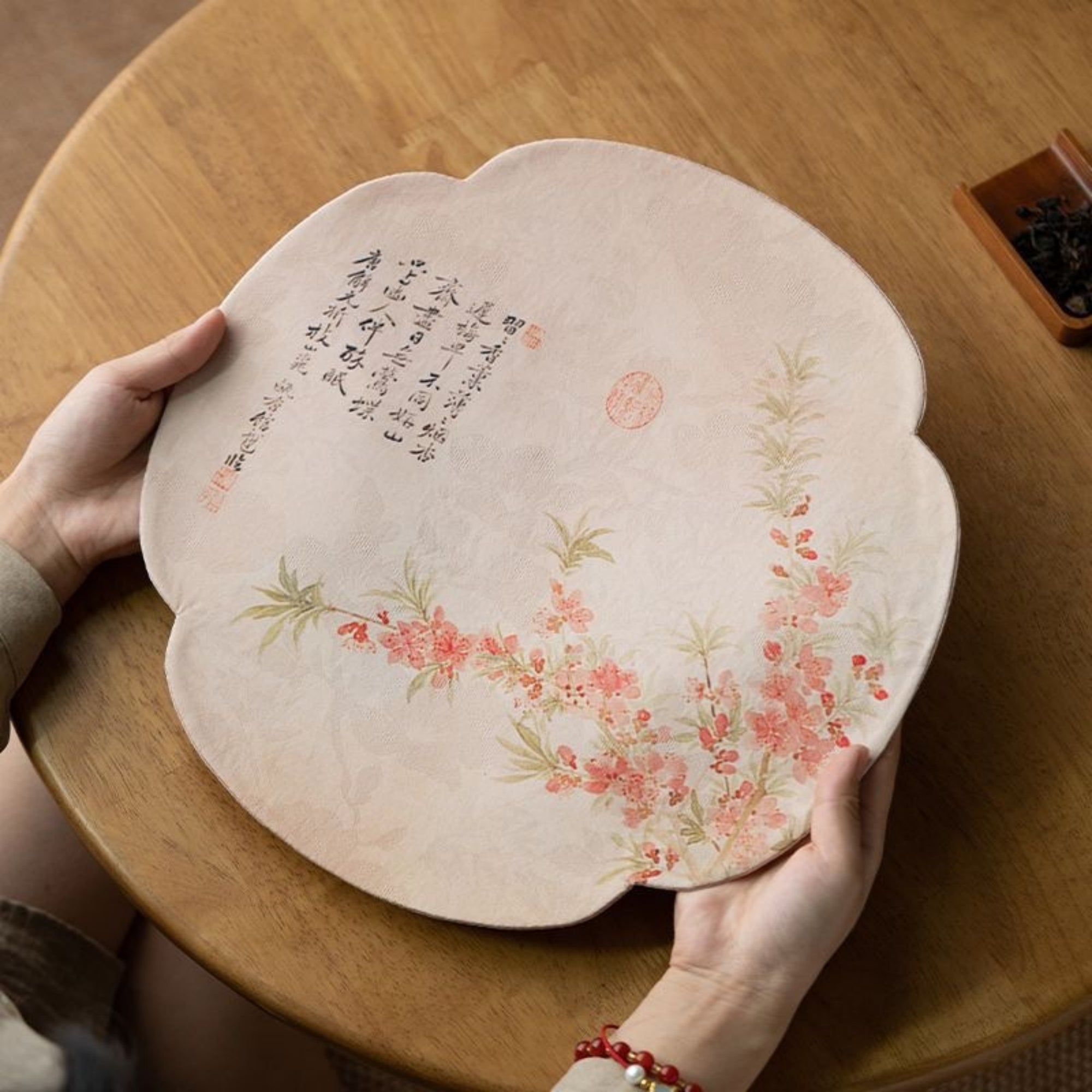 QiLing Aura Double-Sided Embroidered Tea Mat