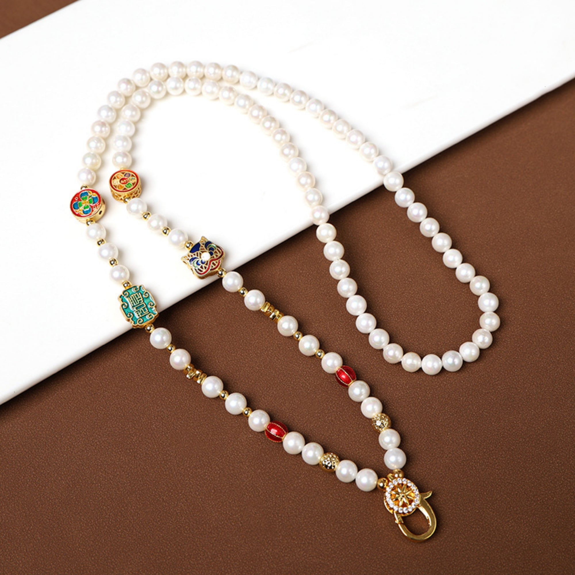 Natural Pearl Thangka Pendant Replacement Chain