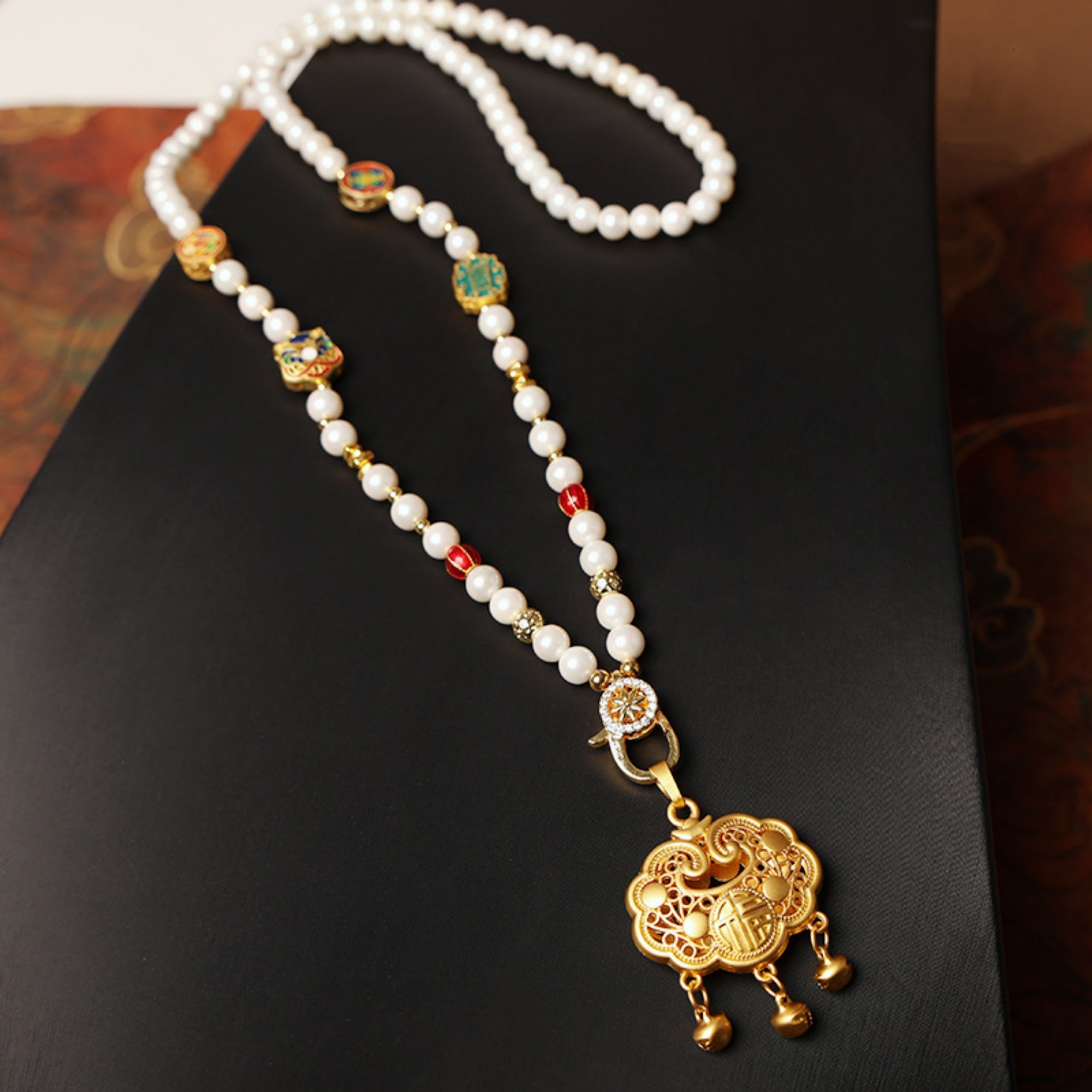 Natural Pearl Thangka Pendant Replacement Chain