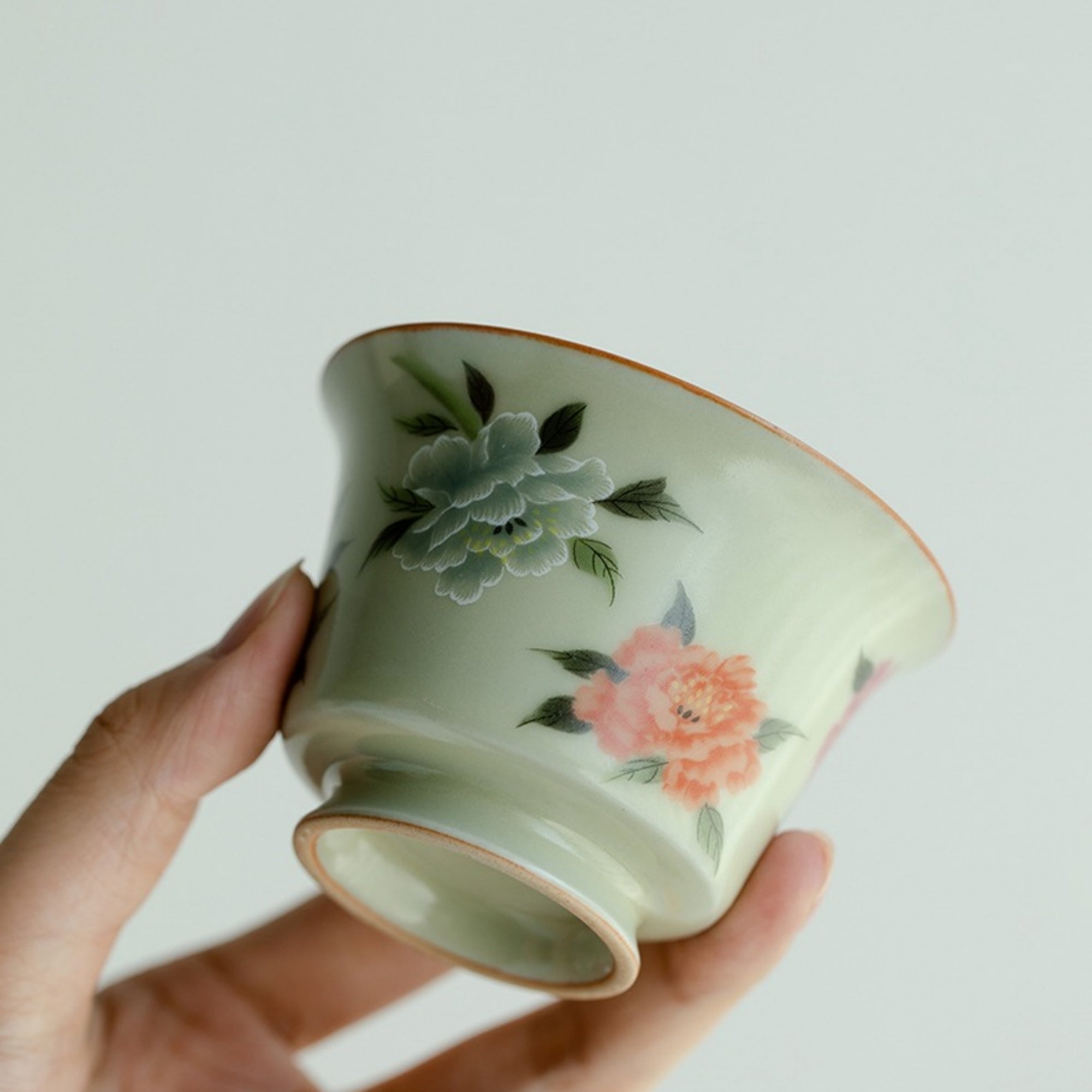 QiLing Aura Ru Kiln Household Tea Cup