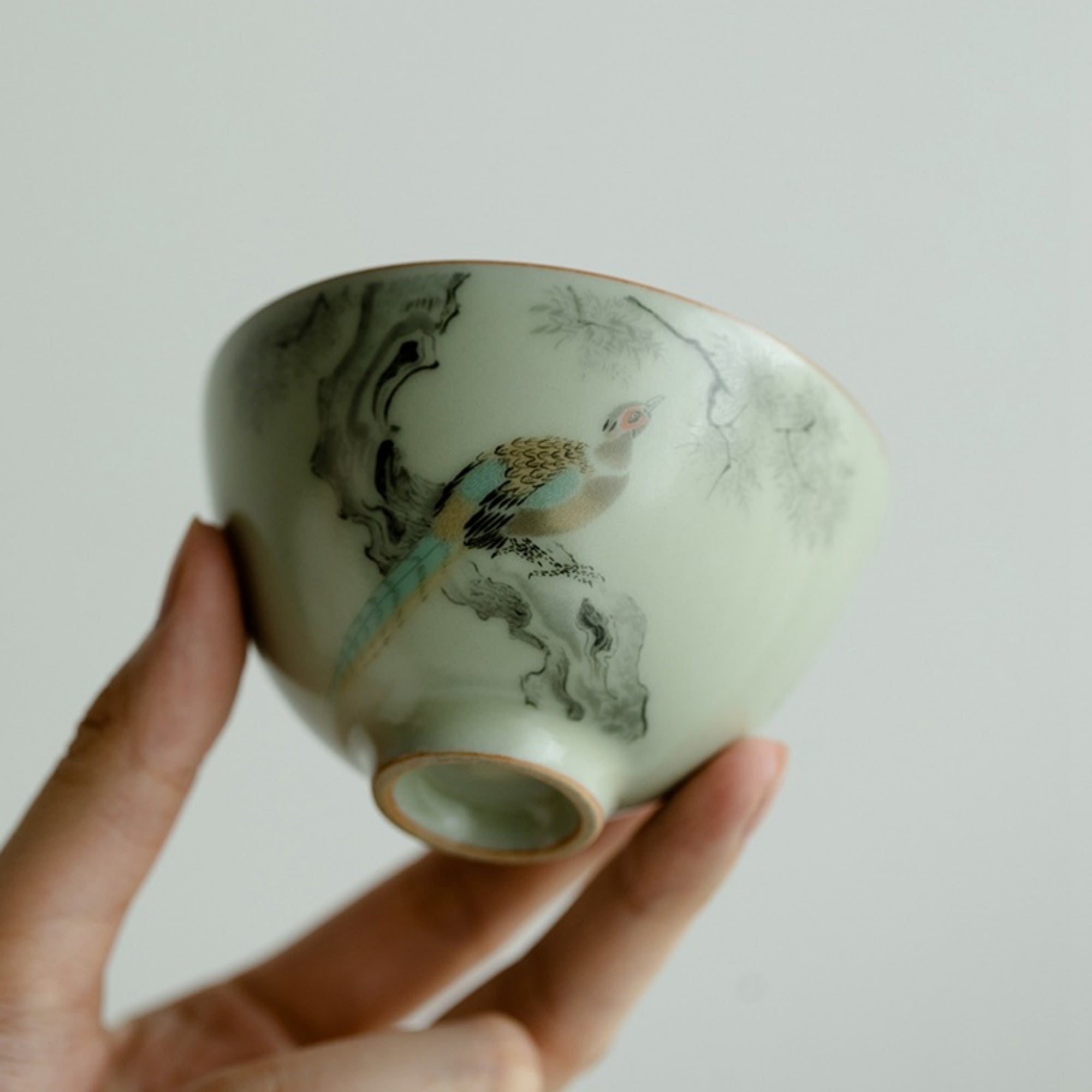 QiLing Aura Ru Kiln Handmade Ceramic Cup