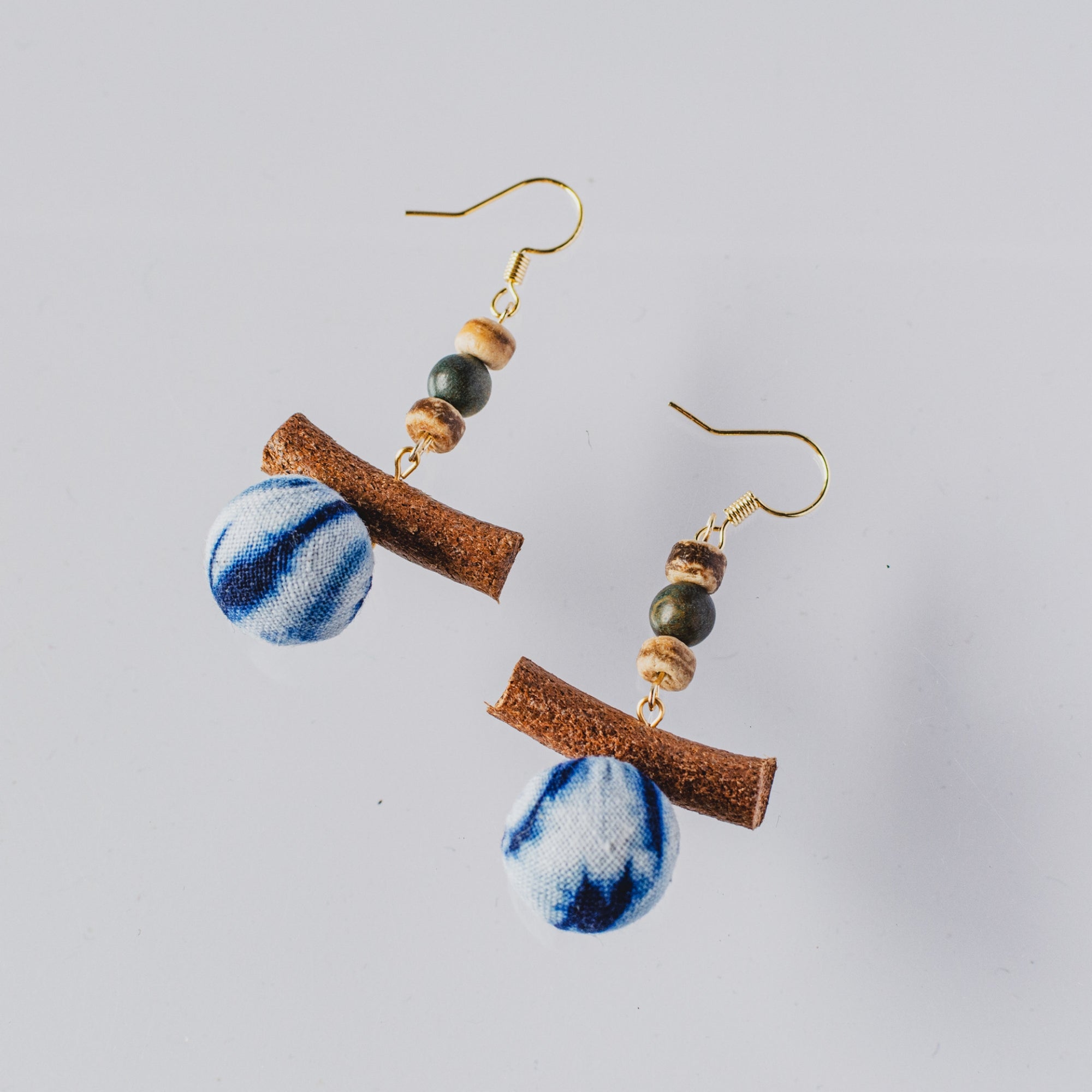 QiLing Aura Miao Handmade Tie-Dye Earrings