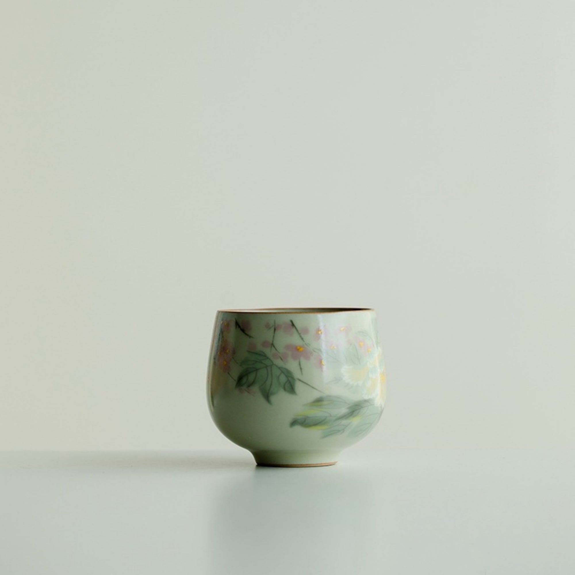 QiLing Aura Ru Kiln Handmade Ceramic Tea Cup