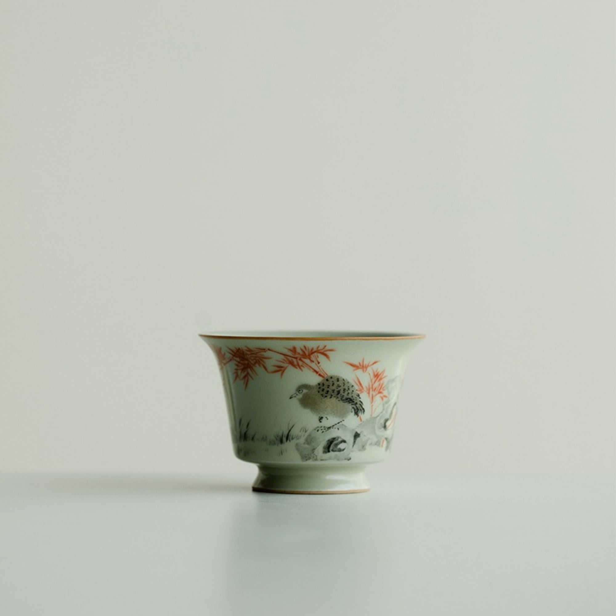 QiLing Aura Ru Kiln Household Tea Cup