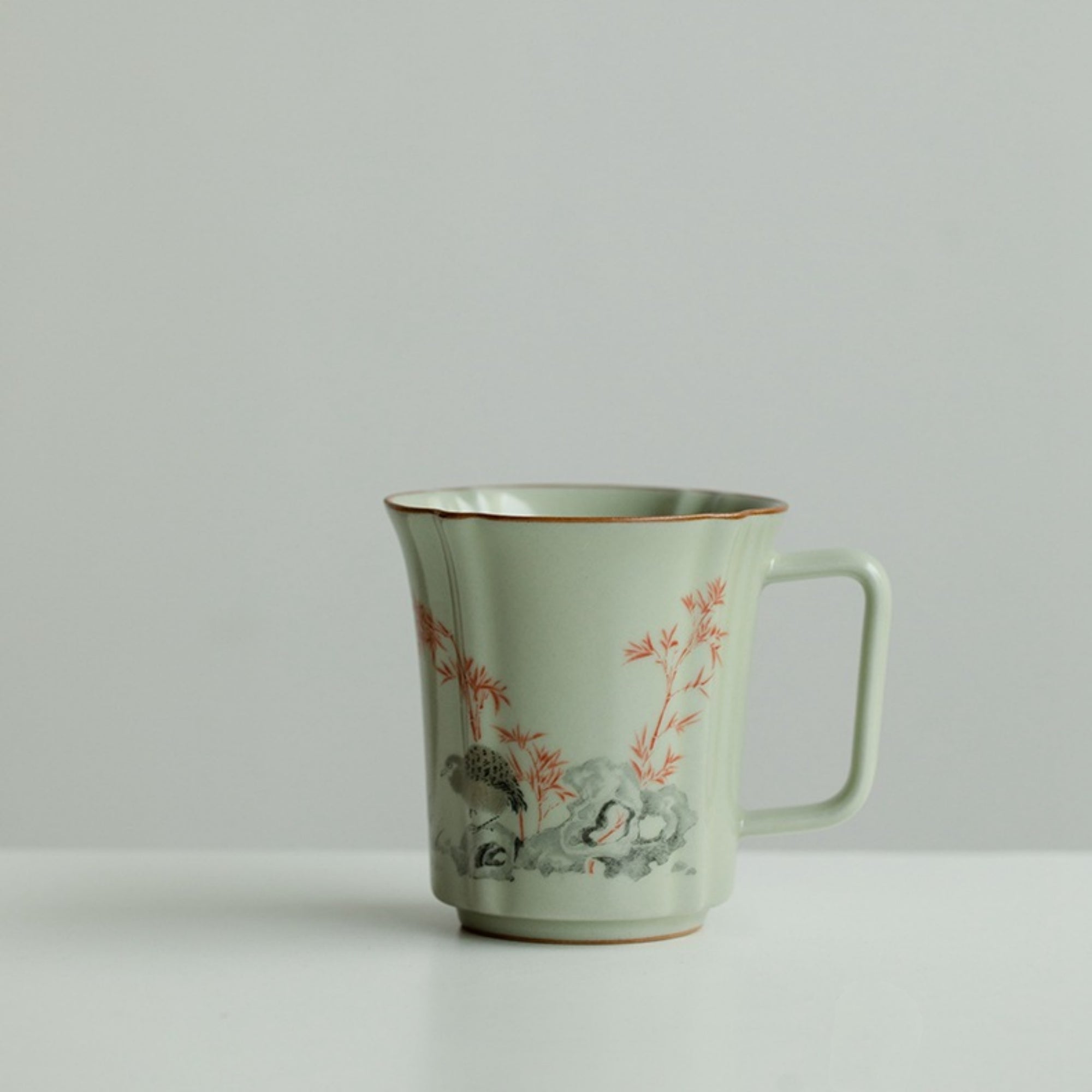 QiLing Aura Ru Kiln Ceramic Retro Coffee Cup