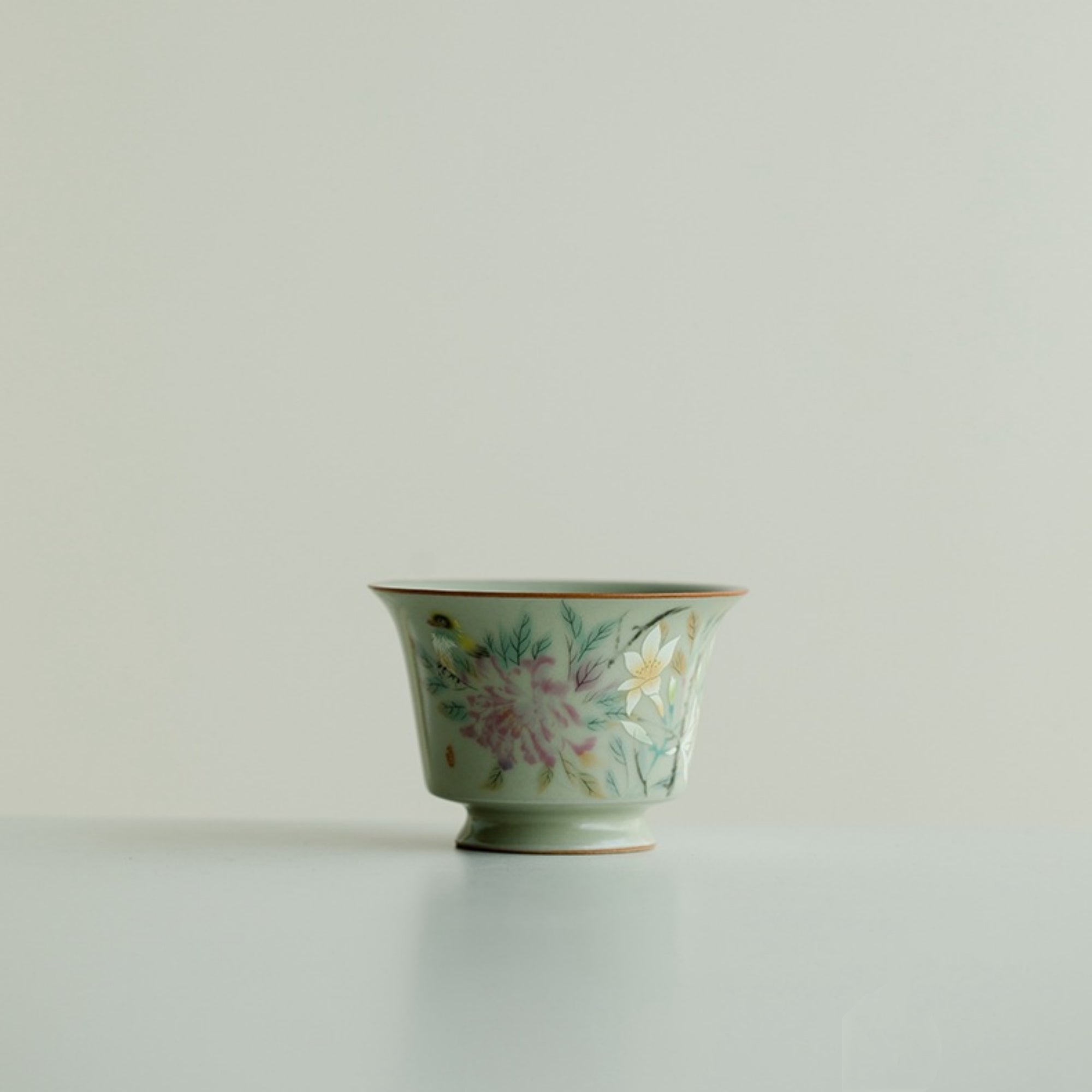 QiLing Aura Ru Kiln Household Tea Cup