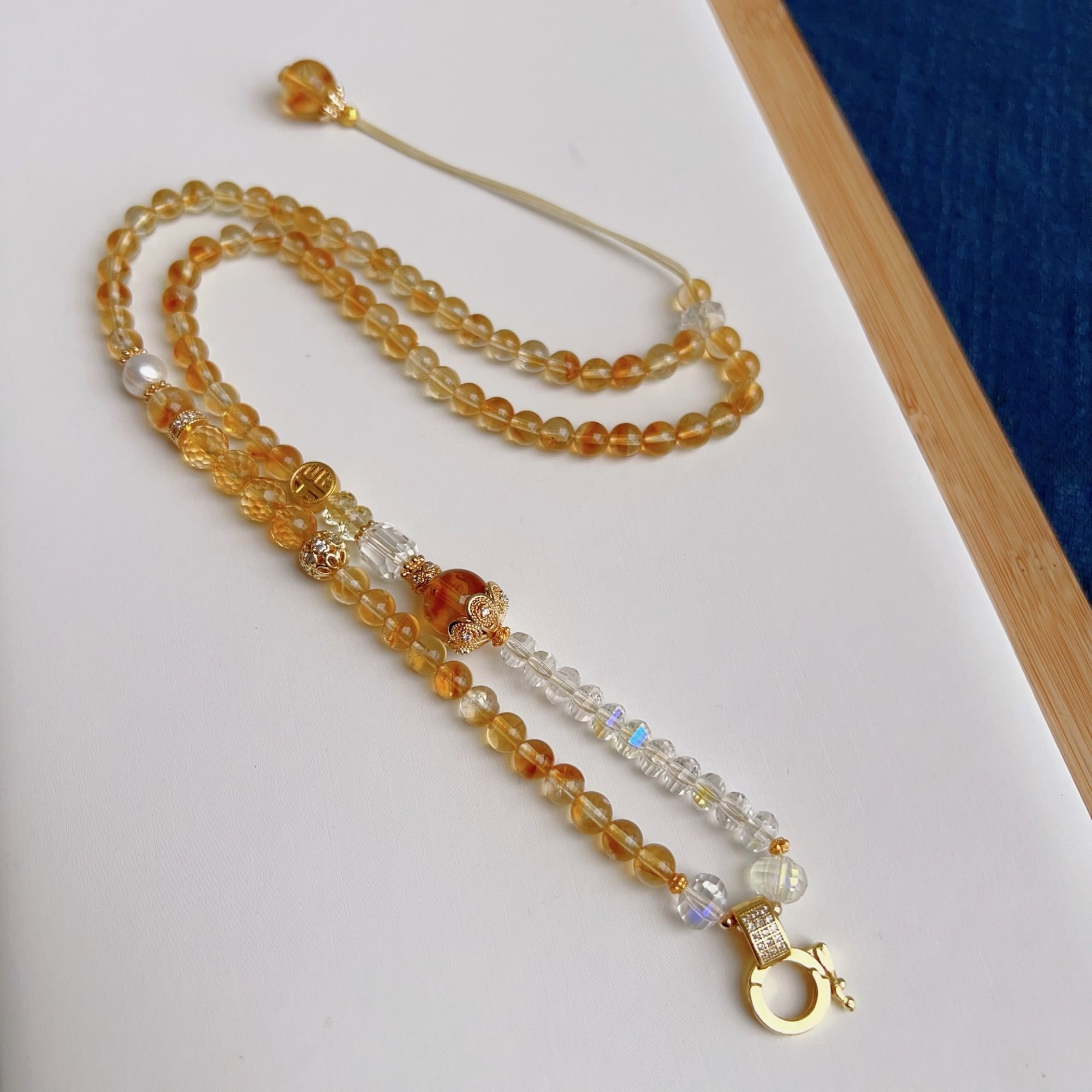 Natural Citrine Thangka Pendant Replacement Chain