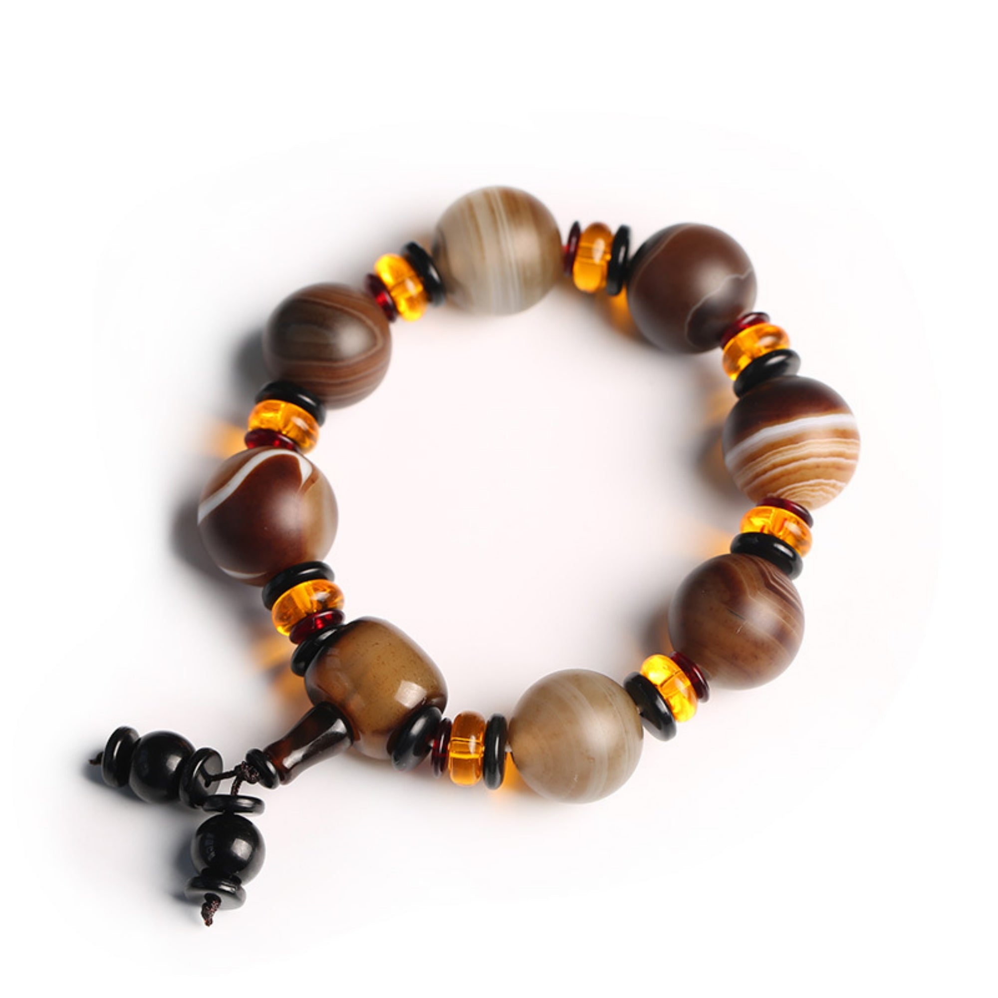 QiLing Aura Tibetan Natural Agate Bracelet