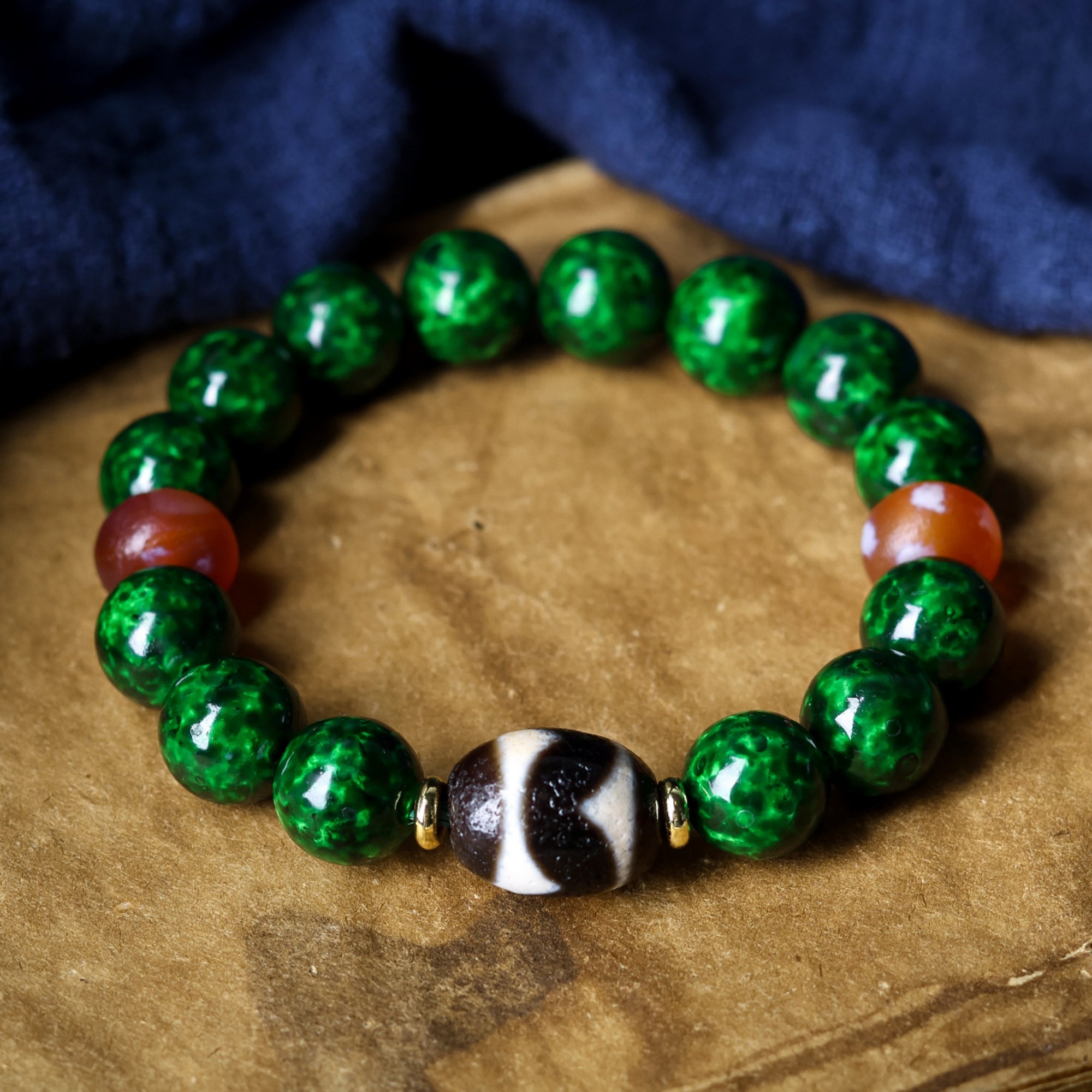 Tibetan Dzi Crystal Bracelet