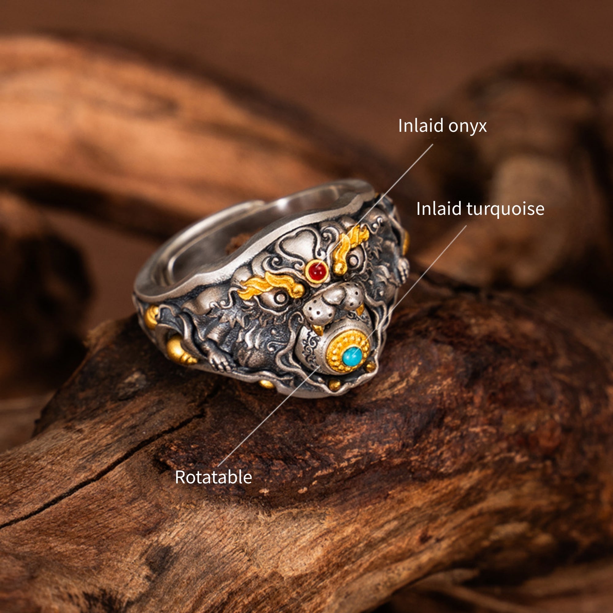 Treasure Rat Sterling Silver Ring