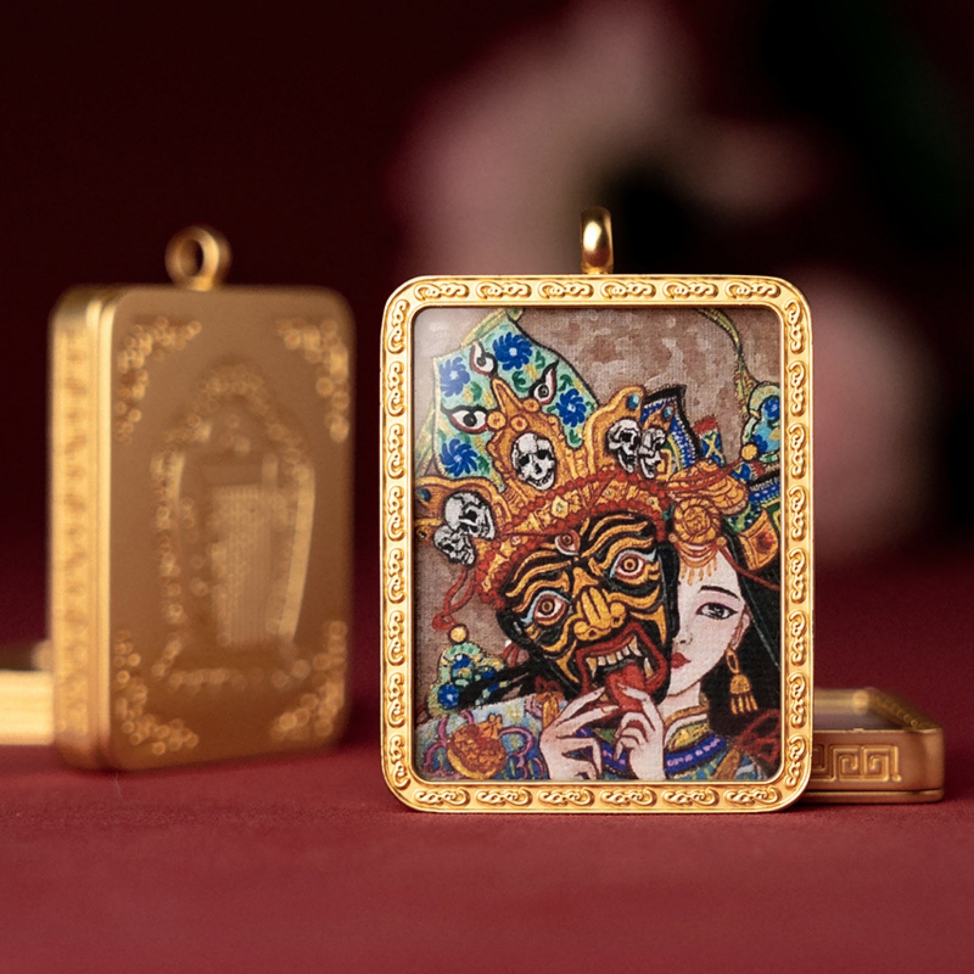 Zakiram Thangka Pendant Necklace