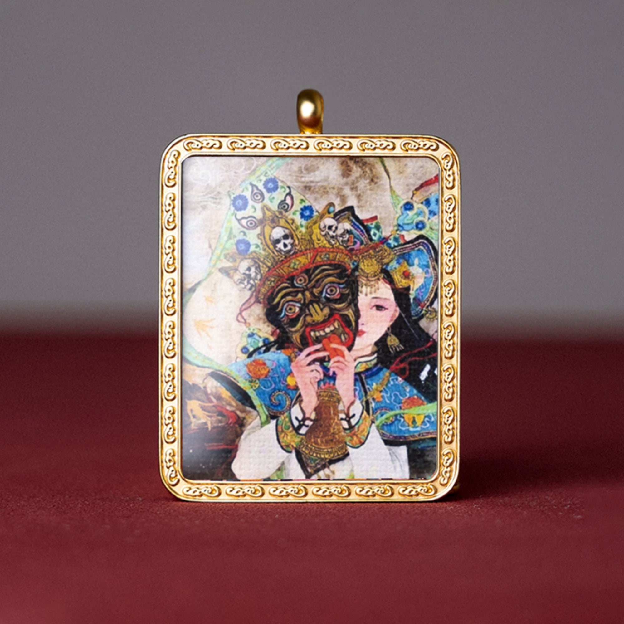 Zakiram Thangka Pendant Necklace