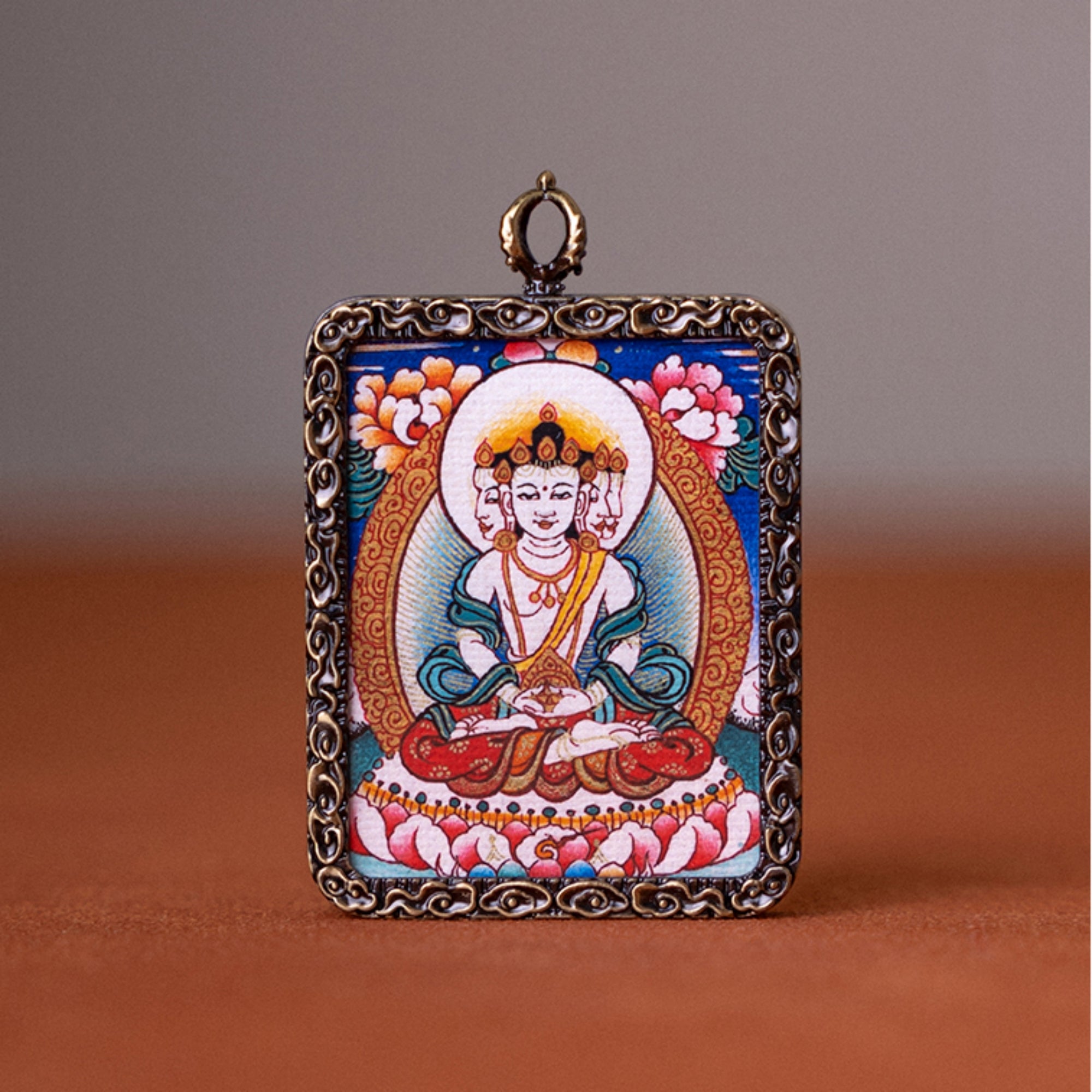 Zakiram Thangka Pendant Necklace