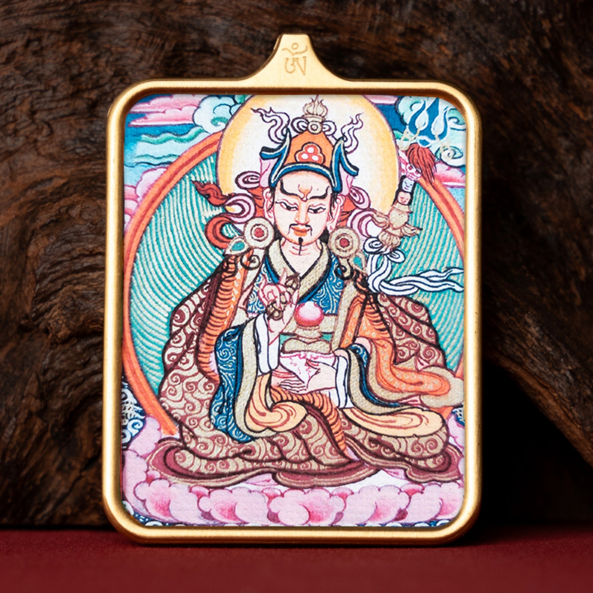 Tibetan Hand-Painted Thangka Pendant Necklace