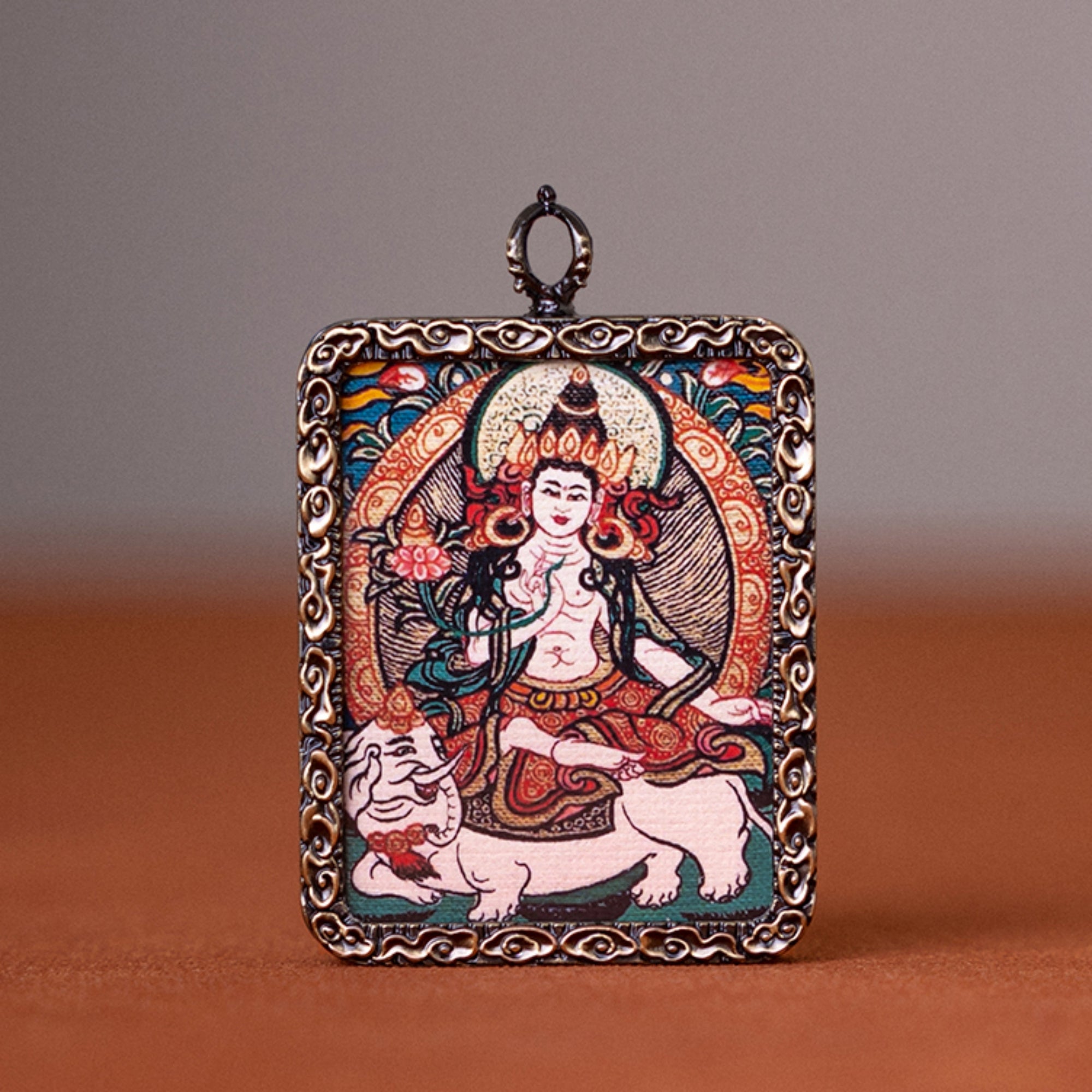 Zakiram Thangka Pendant Necklace