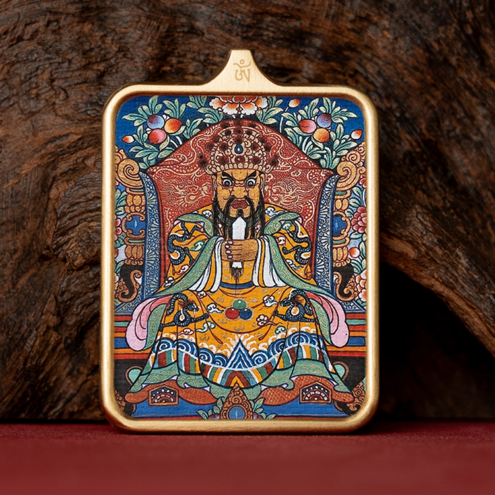 Tibetan Hand-Painted Thangka Pendant Necklace