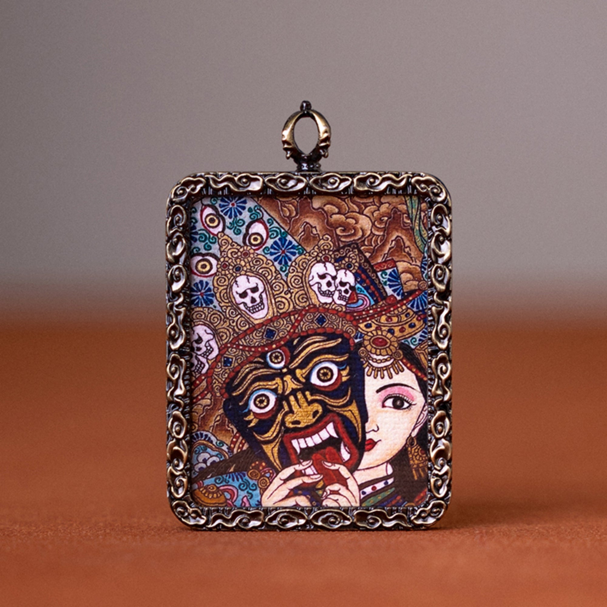 Zakiram Thangka Pendant Necklace