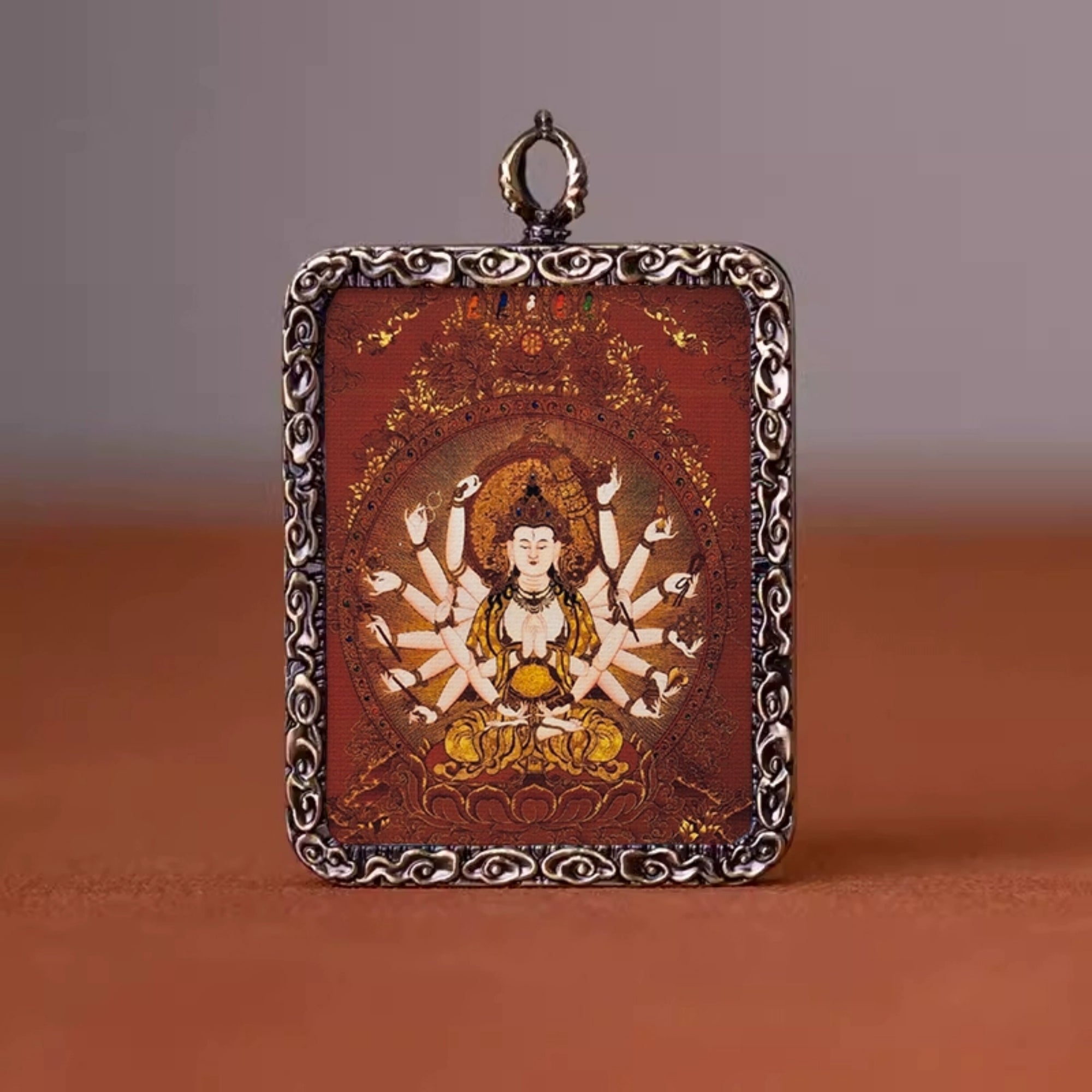 Zakiram Thangka Pendant Necklace