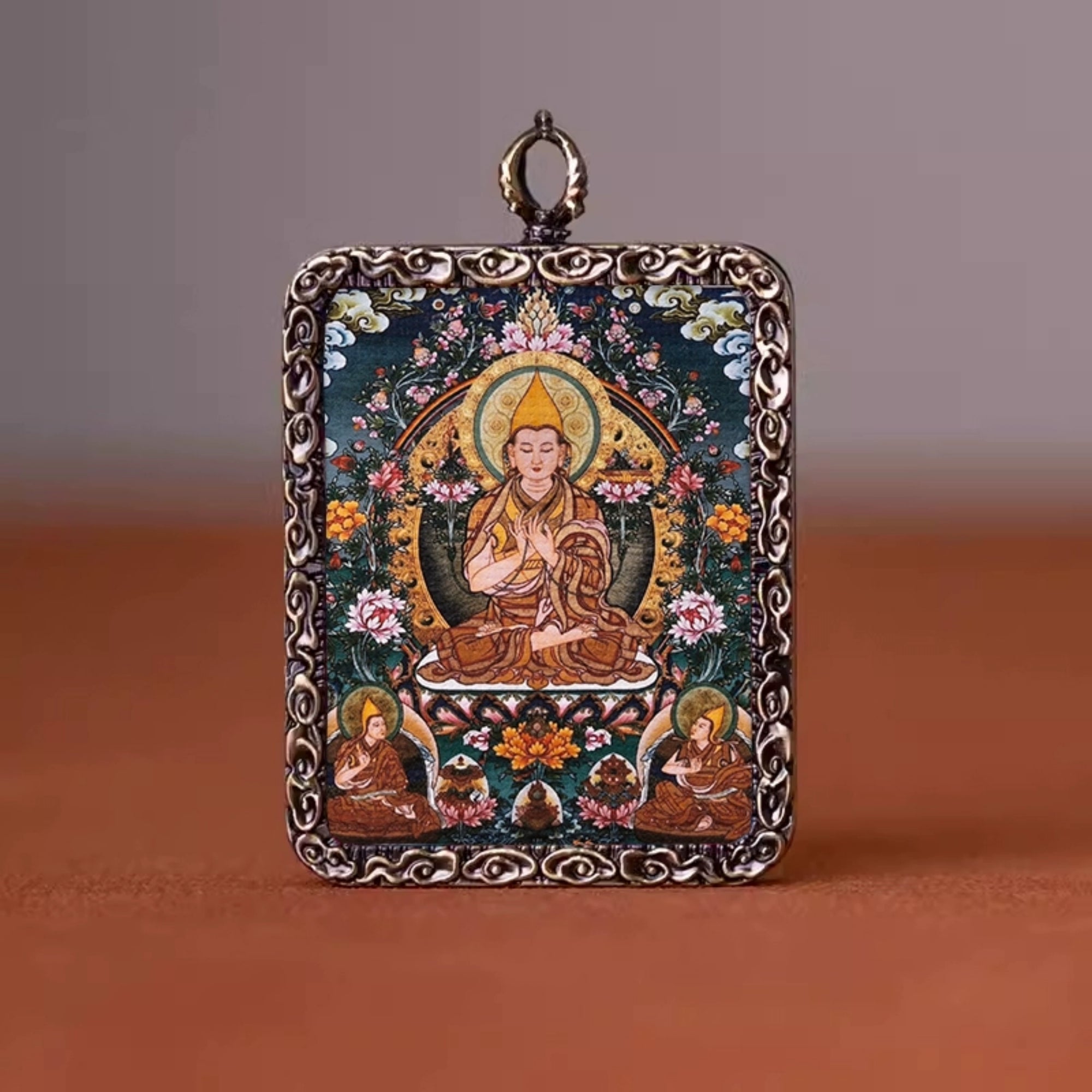 Zakiram Thangka Pendant Necklace