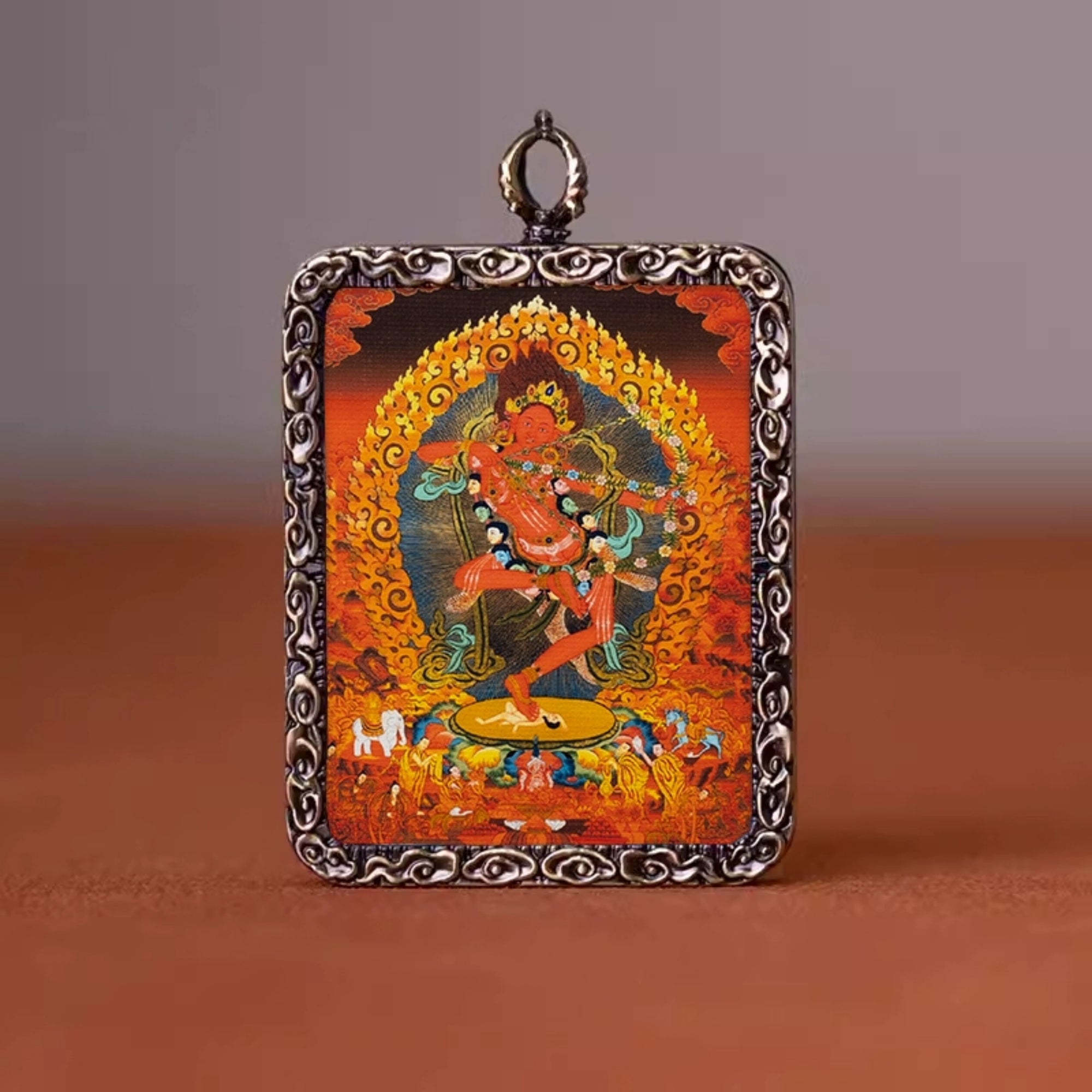 Zakiram Thangka Pendant Necklace